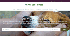 Desktop Screenshot of animaljobsdirect.com