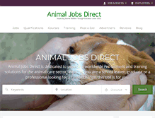 Tablet Screenshot of animaljobsdirect.com